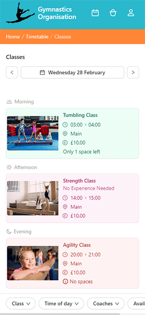 LoveAdmin's new timetable and schedule feature