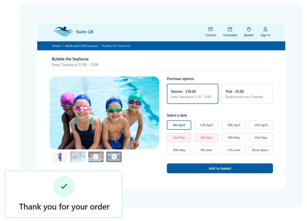 Build sports club bookings with LoveAdmin